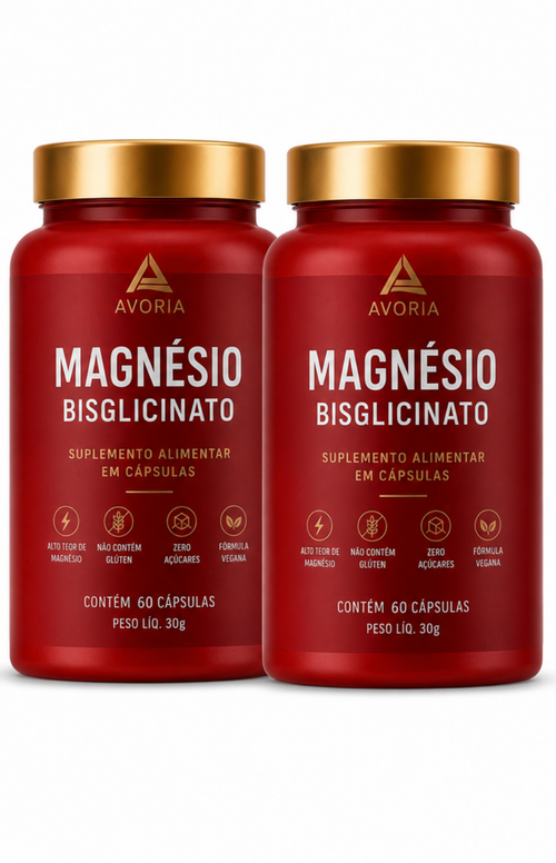 Magnésio Bisglicinato Avoria – 60 Cápsulas