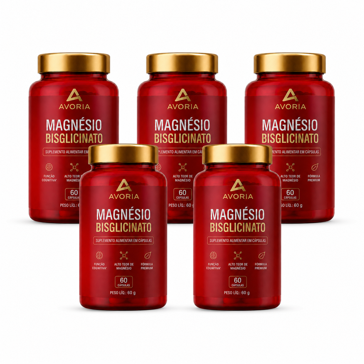 Magnésio Bisglicinato Avoria – 60 Cápsulas